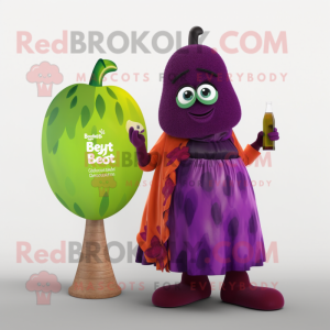Rust Grape maskot kostume...
