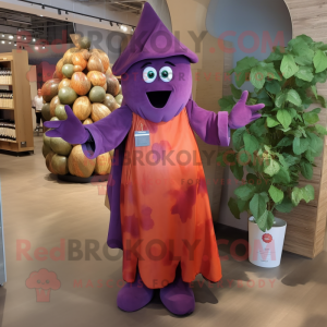 Rust Grape maskot kostume...