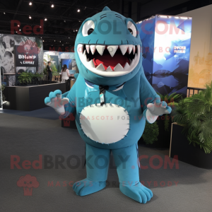 Cyan Megalodon mascotte...