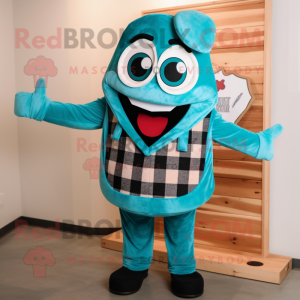 Teal Pizza Slice mascotte...