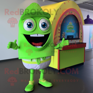 Lime Green Tacos maskot...