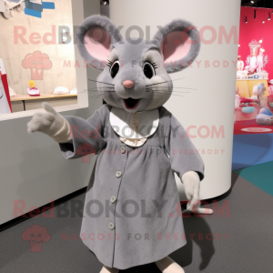 Grå mus maskot kostume...