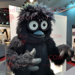 Black Yeti mascotte kostuum...