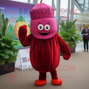 Red Beet maskot kostume...