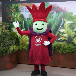 Red Beet maskot kostume...