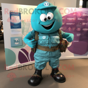 Teal Grenade mascotte...