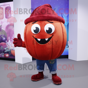 Maroon Pumpkin maskot...