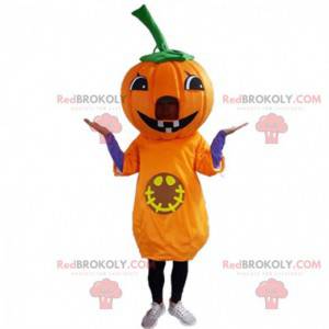 Mascotte de citrouille géante, costume d'Halloween -