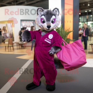 Magenta Civet maskot...