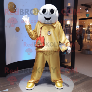 Gold Ghost mascotte kostuum...