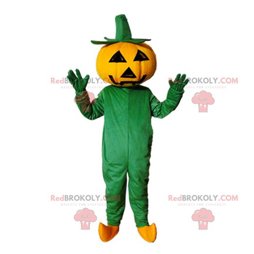 Mascotte de citrouille d'Halloween géante, costume d'Halloween