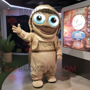 Tan Gyro maskot drakt figur...