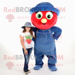 Blue Strawberry mascotte...