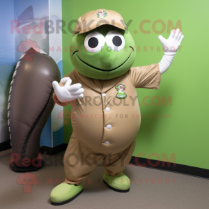 Olive Baseball Glove maskot...