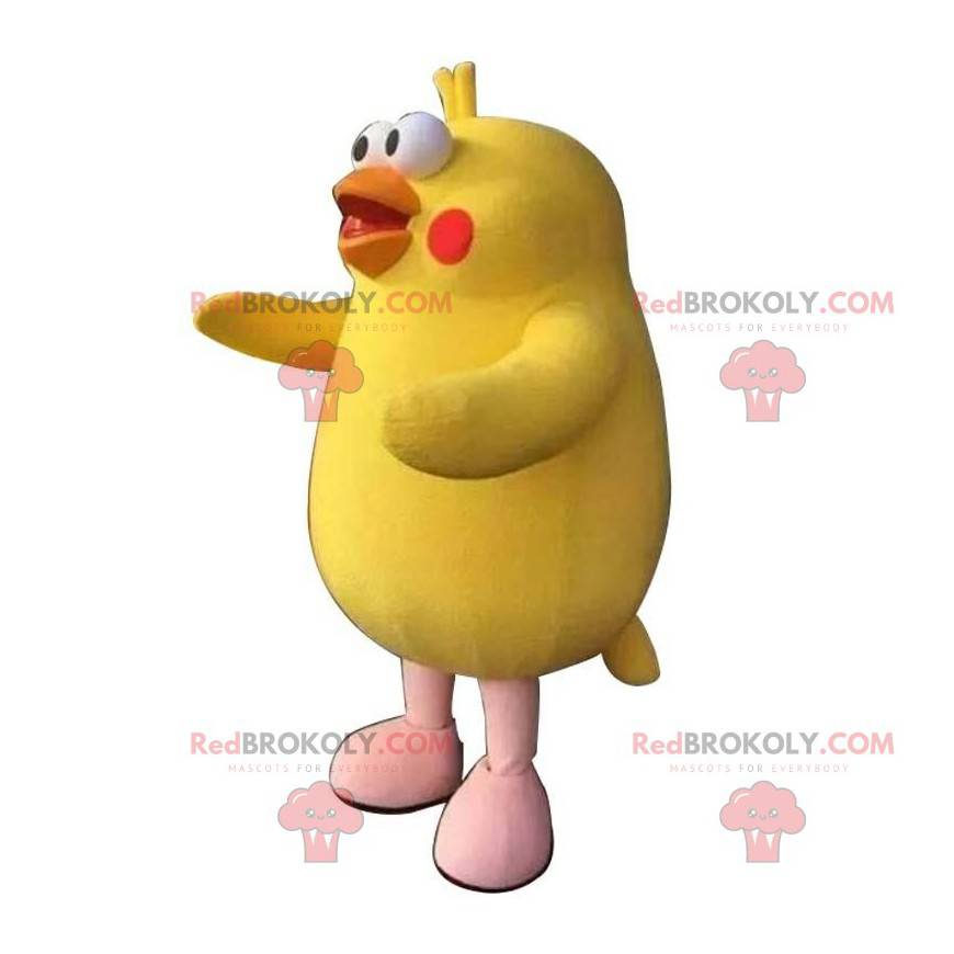 Mascote canário amarelo, fantasia de pássaro gigante - Mascote canário amarelo, fantasia de pássaro gigante -