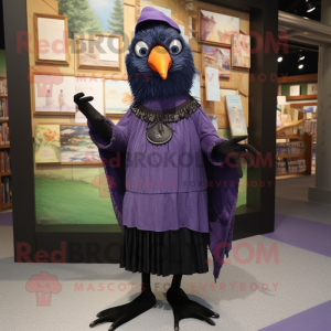 Lavendel Blackbird maskot...