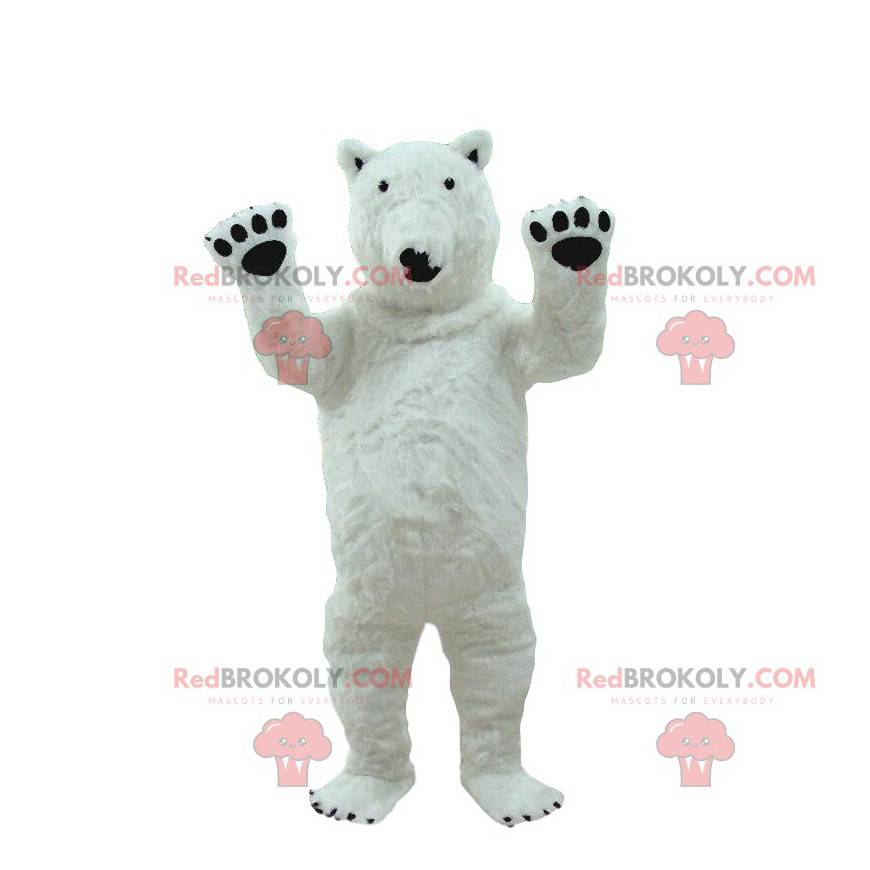 Déguisement d'ours polaire géant, mascotte d'ours blanc -