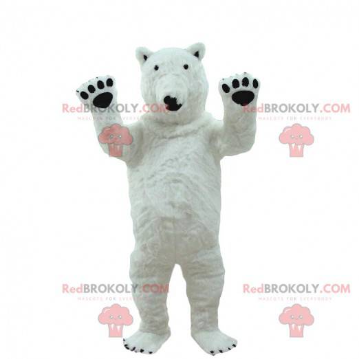 Déguisement d'ours polaire géant, mascotte d'ours blanc -