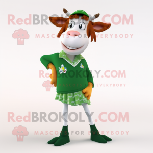 Forest Green Guernsey Cow...