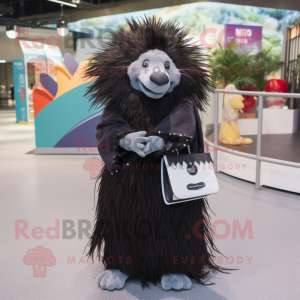 Black Porcupine mascotte...