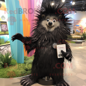 Black Porcupine mascotte...