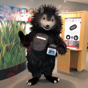 Black Porcupine mascotte...