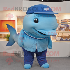 Rust Blue Whale maskot...