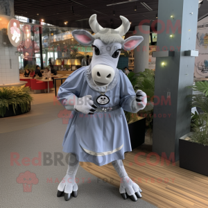 Silberner Zebu Maskottchen...