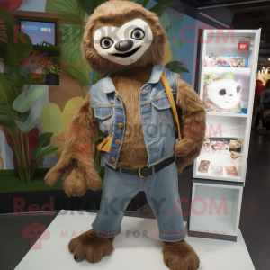 Rust Sloth maskot kostym...