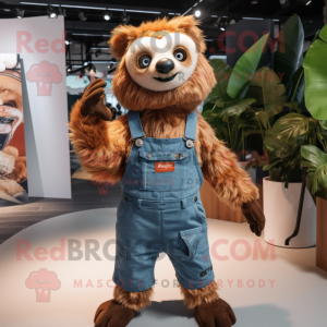 Roest luiaard mascotte...