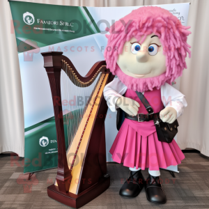 Rosa Celtic Harpe maskot...