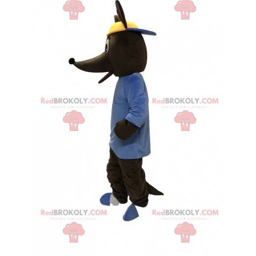 Brun kængurokostume, kæmpe kængurukostume - Redbrokoly.com