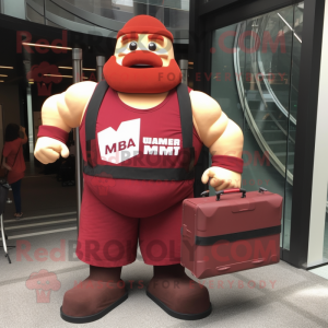 Maroon Strongman mascotte...