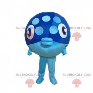 Costume da grande pesce azzurro, divertente costume da pesce -