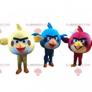 3 déguisements Angry Birds, mascotte Angry Birds -