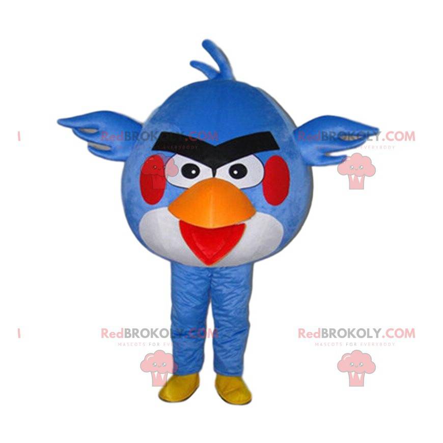 Angry Bird Bird kostuum, blauwe Angry Birds mascotte -