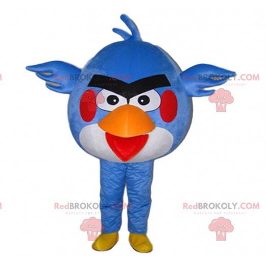 Angry Bird Bird kostuum, blauwe Angry Birds mascotte -