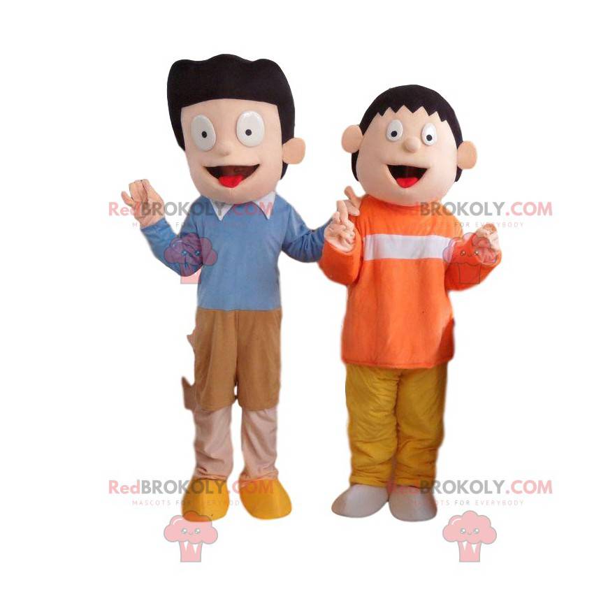 2 fantasias de personagens de séries de TV, mascotes Doraemon -