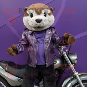 Purple Otter mascotte...