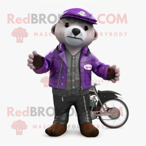 Purple Otter mascotte...