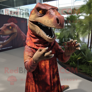 Rust Allosaurus mascotte...