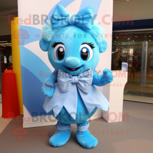 Sky Blue Momentum maskot...