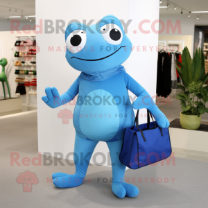 Sky Blue Frog mascotte...