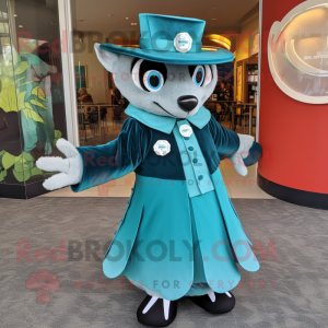 Teal Badger mascotte...