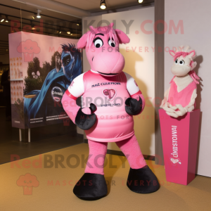 Pink Mare mascotte kostuum...