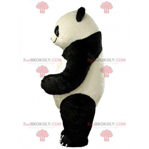 Fato de panda inflável, fantasia de urso de pelúcia gigante -