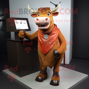 Rust Bull mascotte kostuum...