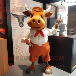 Rust Bull mascotte kostuum...