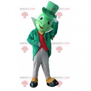 Maskot Jiminy Cricket, slavný kriket v Pinocchiu -