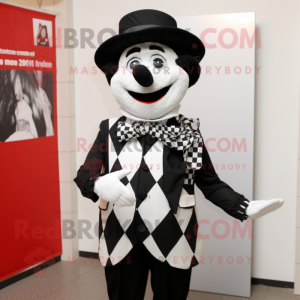 Black Mime mascotte kostuum...